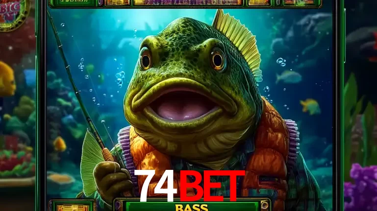 Personagem de peixe pescador do popular jogo de slot com tema de pescaria, uma das emocionantes opções de caça-níqueis para jogar e ganhar no cassino 74bet.